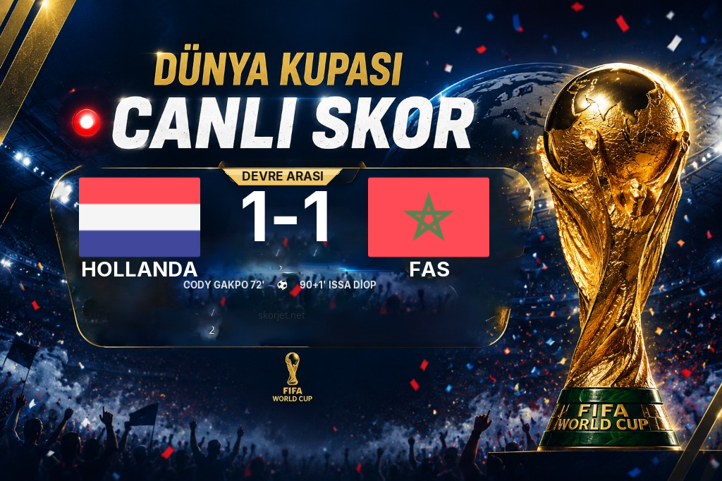 MAÇ BAŞLADI | Hollanda - Fas