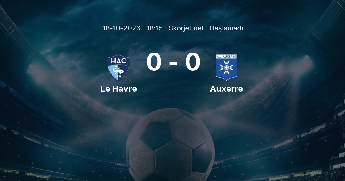 Le Havre - Auxerre Maçı Muhtemel 11’leri ve Detayları