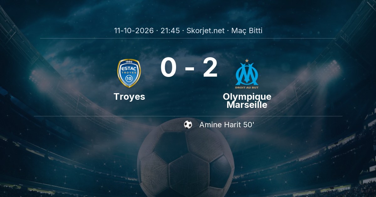 CANLI | Troyes - Olympique Marseille maçı başladı