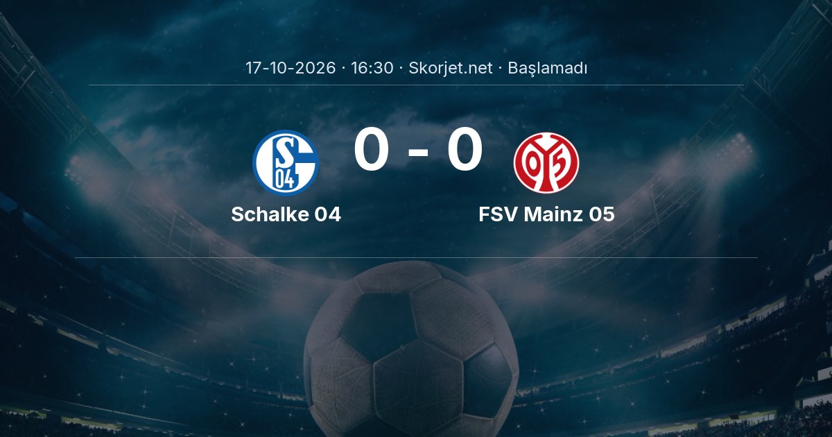 Schalke 04 - FSV Mainz 05 Maçı Muhtemel 11’leri ve Detayları