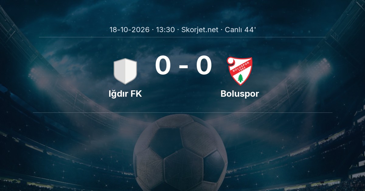 Iğdır FK - Boluspor Maçı Muhtemel 11’leri ve Detayları