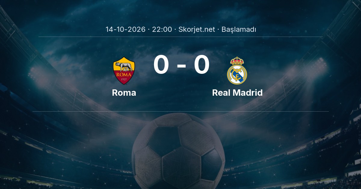 Roma - Real Madrid Maçı Muhtemel 11’leri ve Detayları