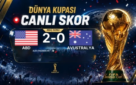 Maç sonucu: ABD 2-0 Avustralya