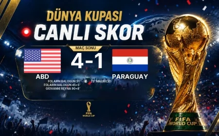 GOL | ABD 3-2 Paraguay — Giovanni Reyna (90. dakikanın 8. uzatma dakikasında)