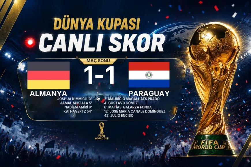 2026 Dünya Kupası maçı | Almanya 1-1 Paraguay sonucu