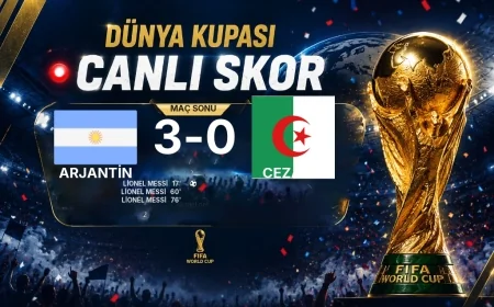 Dünya Kupası: Arjantin 3-0 Cezayir maç özeti