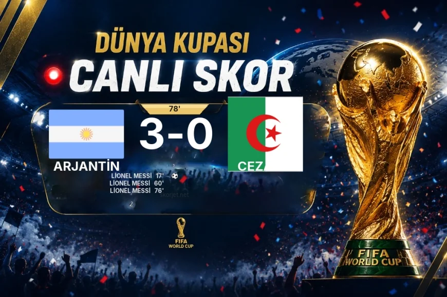 GOL | Arjantin 3-0 Cezayir — Lionel Messi   (76. dakika)