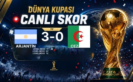 GOL | Arjantin 3-0 Cezayir — Lionel Messi   (76. dakika)
