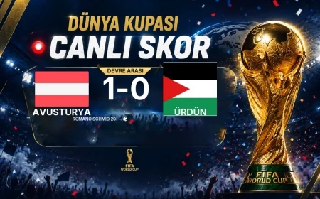 Avusturya - Ürdün Maçında İlk Yarı Sonucu
