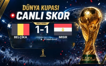 Maç sonucu: Belçika 1-1 Mısır