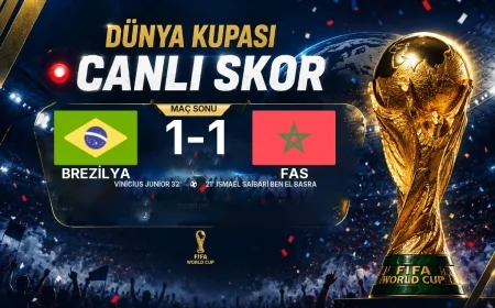 CANLI SKOR - Dünya Kupası: Brezilya 1 - Fas 1 (Maç devam ediyor)