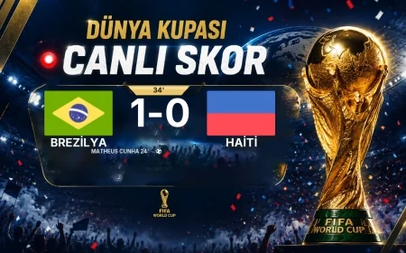 GOL | Brezilya 1-0 Haiti — Matheus Cunha (24. dakika)