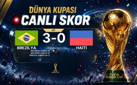 CANLI SKOR - Dünya Kupası: Brezilya 3 - Haiti 0 (Maç devam ediyor)