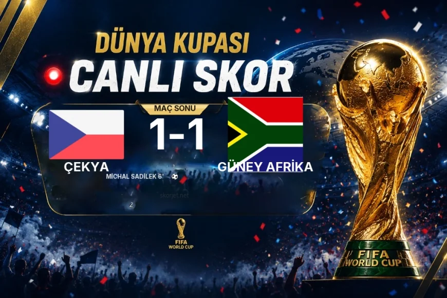 Çekya 1-1 Güney Afrika — Dünya Kupası maç sonucu