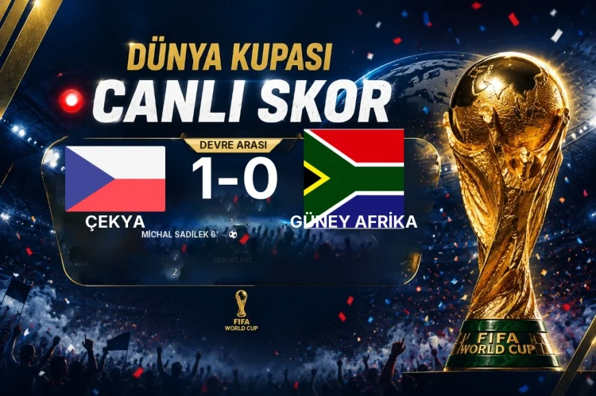Çekya - Güney Afrika Maçında Devre Arası