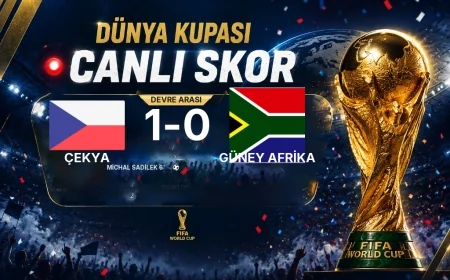Çekya - Güney Afrika Maçında Devre Arası