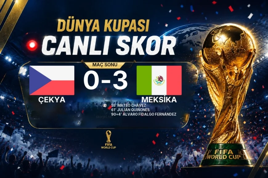 Dünya Kupası: Çekya 0-3 Meksika maç özeti
