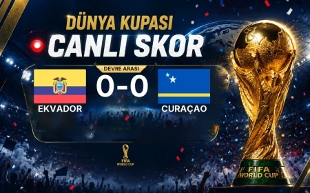 Ekvador - Curaçao Maçında Devre Arası