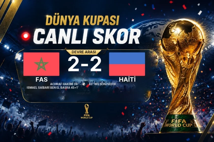 GOL | Fas 3-1 Haiti — Ismael Saibari Ben El Basra (45. dakikanın 1. uzatma dakikasında)