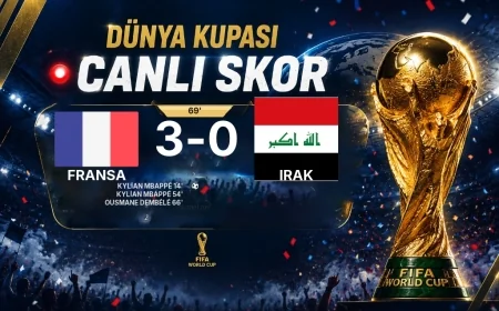 GOL | Fransa 3-0 Irak — Ousmane Dembélé (66. dakika)
