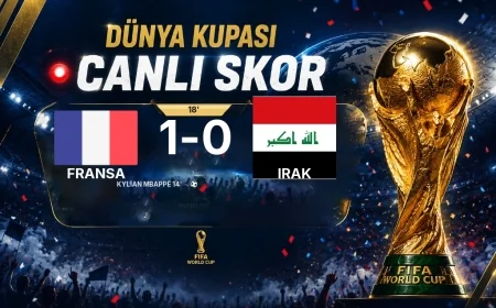 CANLI SKOR - Dünya Kupası: Fransa 1 - Irak 0 (Maç devam ediyor)