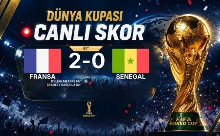 CANLI SKOR - Dünya Kupası: Fransa 2 - Senegal 0 (Maç devam ediyor)