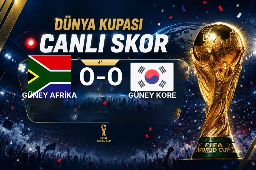 MAÇ BAŞLADI | Güney Afrika - Güney Kore
