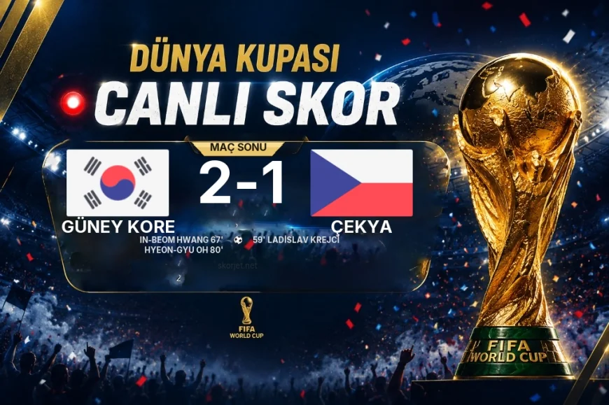 Güney Kore 2-1 Çekya — Dünya Kupası maç sonucu