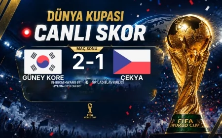 CANLI SKOR - Dünya Kupası: Güney Kore 1 - Çekya 1 (Maç devam ediyor)