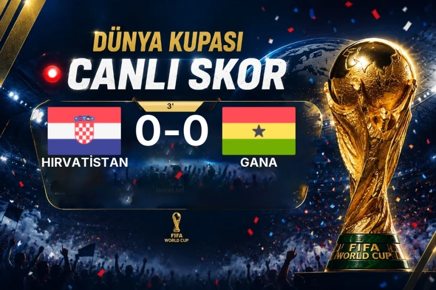 MAÇ BAŞLADI | Hırvatistan - Gana
