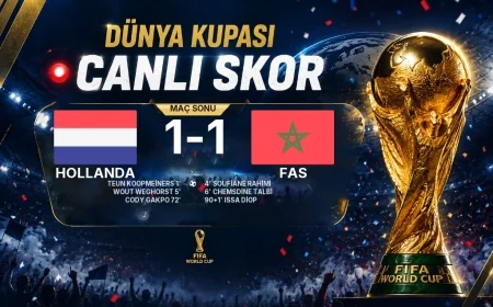Hollanda 1-1 Fas - Dünya Kupası maç sonucu