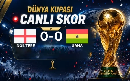 MAÇ BAŞLADI | İngiltere - Gana