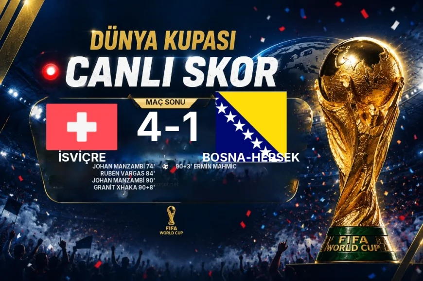 Maç sonucu: İsviçre 4-1 Bosna-Hersek