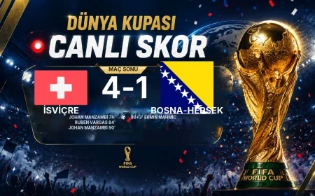 Maç sonucu: İsviçre 4-1 Bosna-Hersek