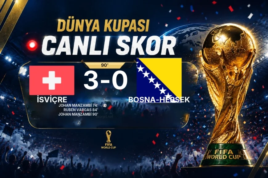 GOL | İsviçre 3-0 Bosna-Hersek — Johan Manzambi (90. dakika)