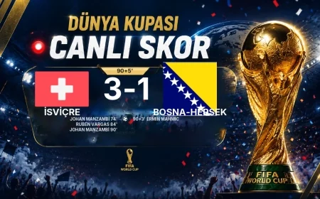CANLI SKOR - Dünya Kupası: İsviçre 3 - Bosna-Hersek 1 (Maç devam ediyor)