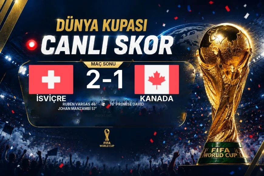 Maç sonucu: İsviçre 2-1 Kanada