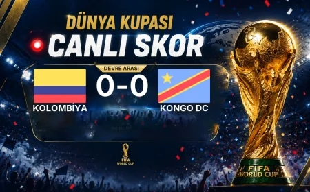 Kolombiya - Kongo DC Maçında İlk Yarı Sonucu