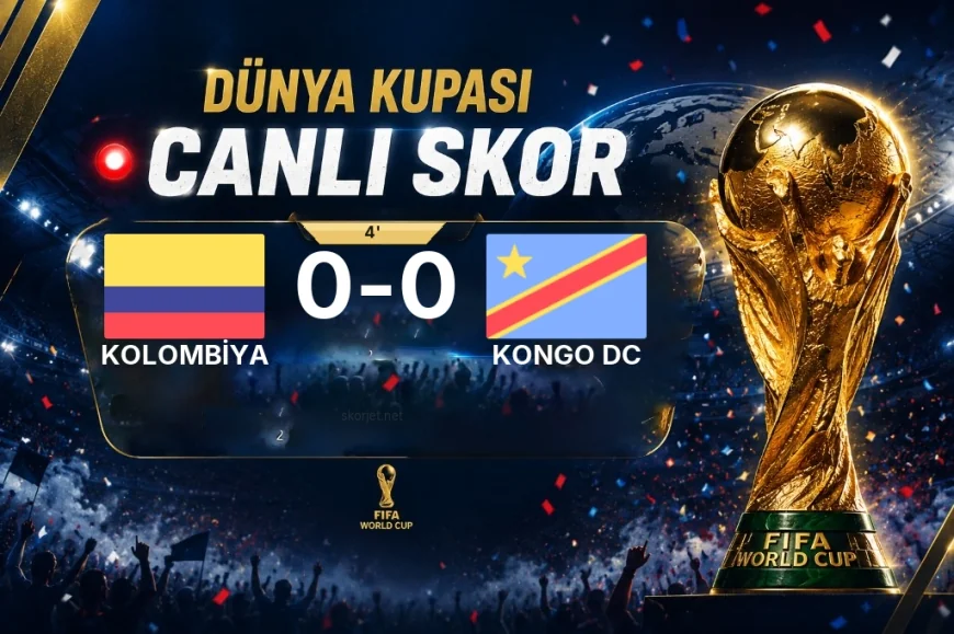 MAÇ BAŞLADI | Kolombiya - Kongo DC