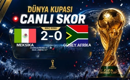 2026 Dünya Kupası Grup A maçı | Meksika 2-0 Güney Afrika sonucu