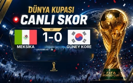 CANLI SKOR - Dünya Kupası: Meksika 1 - Güney Kore 0 (Maç devam ediyor)
