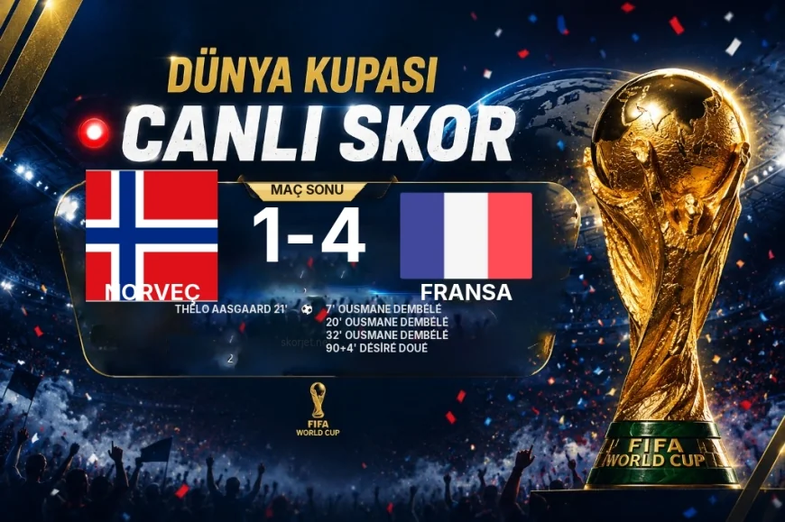 Maç sonucu: Norveç 1-4 Fransa