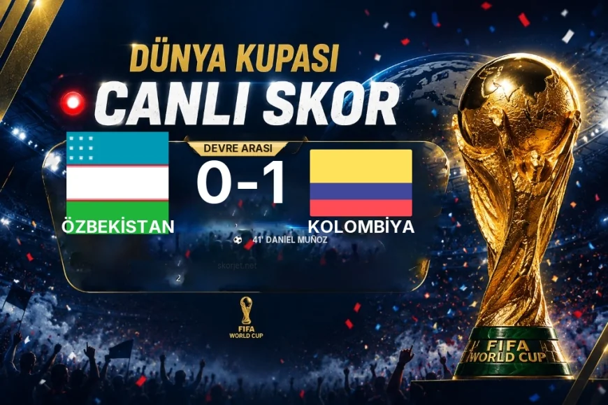 GOL | Özbekistan 0-1 Kolombiya — Daniel Muñoz (41. dakika)
