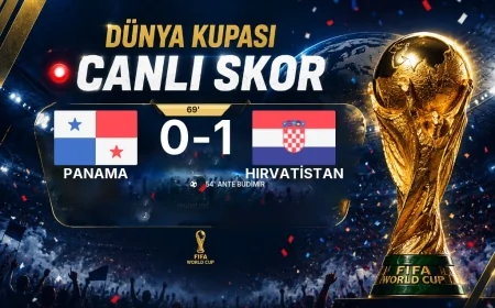CANLI SKOR - Dünya Kupası: Panama 0 - Hırvatistan 1 (Maç devam ediyor)