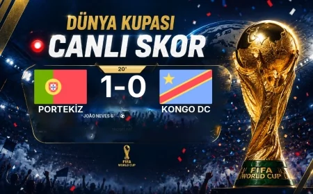 GOL | Portekiz 1-0 Kongo DC — João Neves (6. dakika)