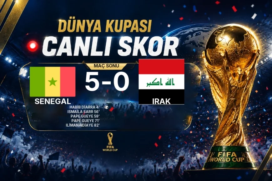 Dünya Kupası: Senegal 5-0 Irak maç özeti