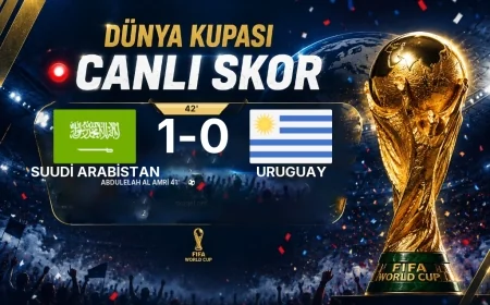 CANLI SKOR - Dünya Kupası: Suudi Arabistan 1 - Uruguay 0 (Maç devam ediyor)