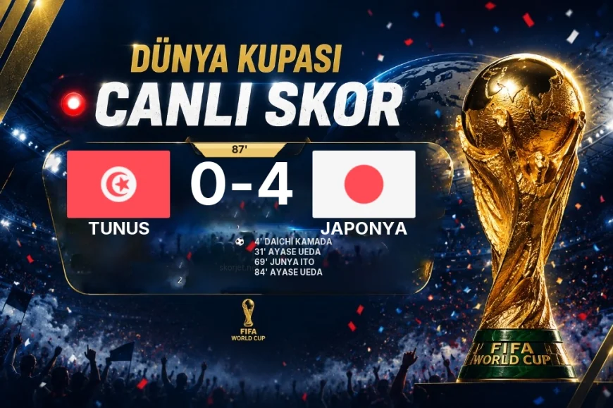 CANLI SKOR - Dünya Kupası: Tunus 0 - Japonya 4 (Maç devam ediyor)