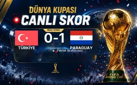 Türkiye 0-1 Paraguay — Dünya Kupası maç sonucu