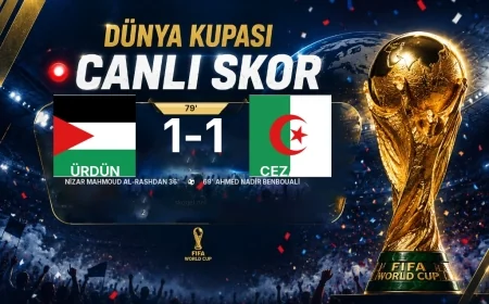 CANLI SKOR - Dünya Kupası: Ürdün 1 - Cezayir 1 (Maç devam ediyor)